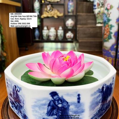 Ang Bát Giác Họa Tiết Bát Tiên